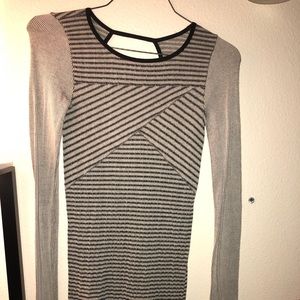 Free people striped body con dress 🖤